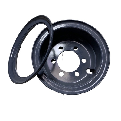Perkakas Pabrik Manufaktur 2 Piece 7.00T-15 Steel Wheel Rims untuk Ban 28x9-15