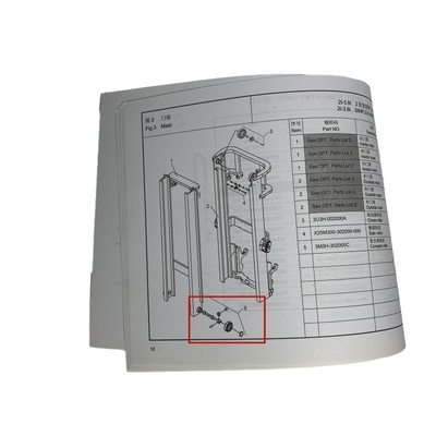 Forklift Bearing Mast Bearing Roller Complex roller assy 3M3H-302000C untuk CPC D 20-35