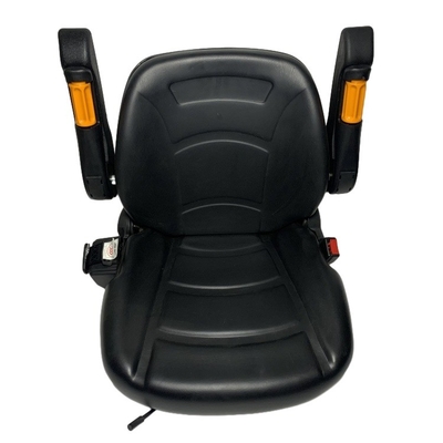 Hitam Universal Nyaman Mewah H2KE6-80051 Kursi Forklift Dengan Micro Switch Armrest dan Sabuk Keamanan