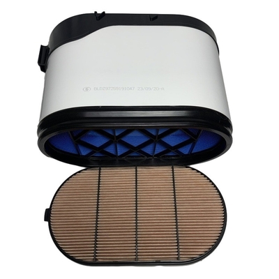 Filter udara tahan lama dan honeycomb untuk SHACMAN x3000 DZ97259191047 DZ97259191048