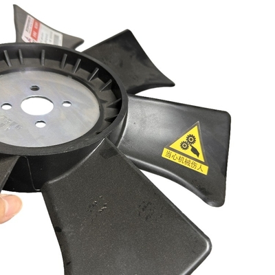 490B-41100 Bagian Forklift Radiator Fan Blade dalam Plastik Hitam untuk 490/495/498/4D30G31