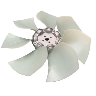 Blade Fan Radiator Plastik Baja H5T01-00501 untuk komponen Forklift QSF3.8 QSB4.5