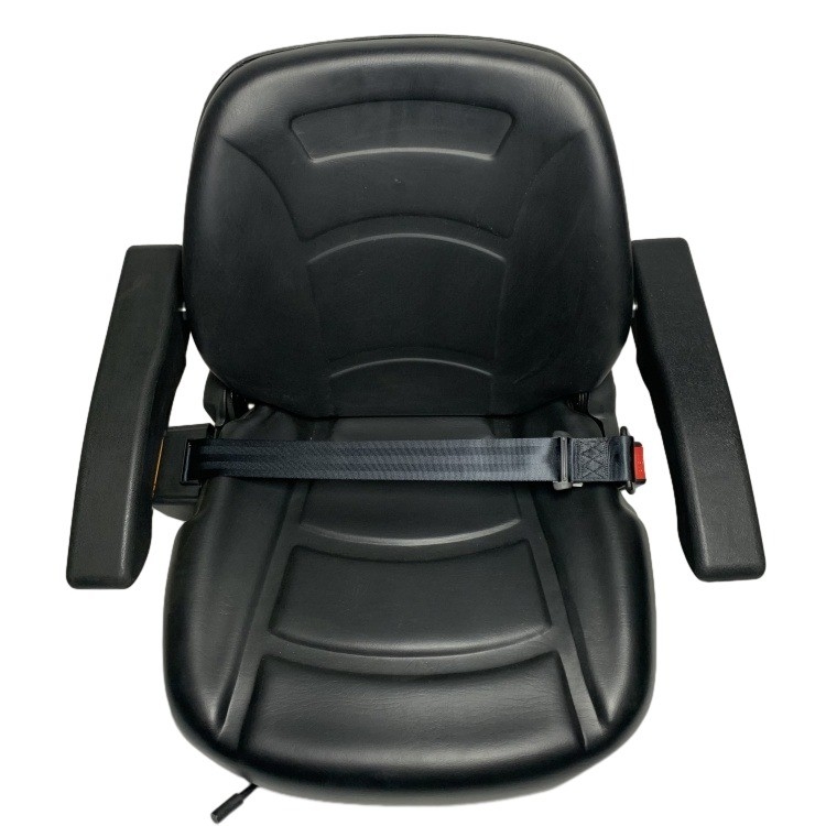 Hitam Universal Nyaman Mewah H2KE6-80051 Kursi Forklift Dengan Micro Switch Armrest dan Sabuk Keamanan