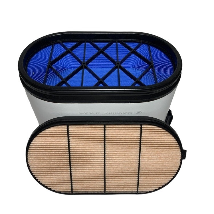 Filter udara tahan lama dan honeycomb untuk SHACMAN x3000 DZ97259191047 DZ97259191048
