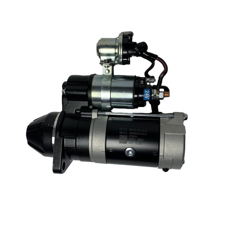 Top- 24V 4.5KW Starter QDJ2519E-P untuk Bagian Mesin Diesel QUANCHAI 495/498/4C5/4C6 2409003010025