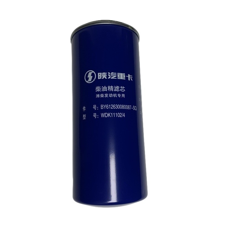 Blue Fuel Filter Assembly 612630080087 untuk Bagian Truk SHACMAN Mesin Diesel Weichai